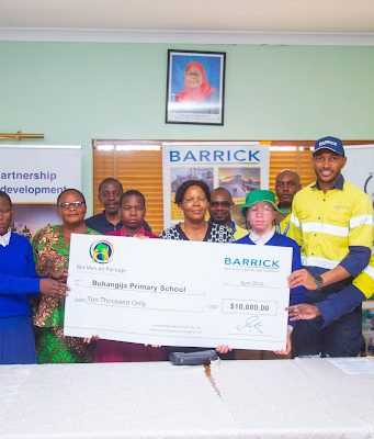 SHULE YA WATOTO WENYE MAHITAJI MAALUM YA BUHANGIJA YAPATA MSAADA WA DOLA 10,000 KUTOKA SHIRIKA LA NVeP KWA UFADHILI WA BARRICK