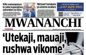 HAYA HAPA MAGAZETI YA LEO JUMANNE TAREHE 24,DISEMBA 2024.