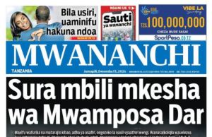 HAYA HAPA MAGAZETI YA LEO JUMAPILI TAREHE 15,DISEMBA 2O24.