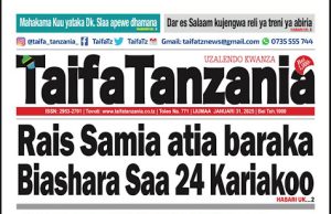 HAYA HAPA MAGAZETI YA LEO IJUMAA JANUARI 31,2025.
