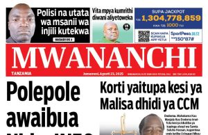 HAYA HAPA MAGAZETI YA LEO JUMAMOSI AGOSTI 23_2025.