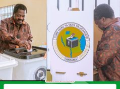 DKT. NCHIMBI AKISHIRIKI ZOEZI  LA KUPIGA KURA KILIMANI DODOMA