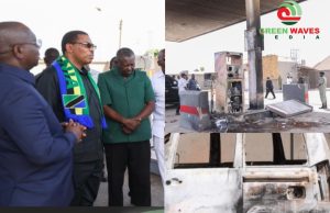 WAZIRI MKUU AKAGUA UHARIBIFU KITUO CHA MAFUTA CHA TOTAL*l