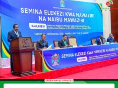 MHE.NCHIMBI AMEFUNGUA SEMINA ELEKEZI KWA MAWAZIRI NA NAIBU MAWAZIRI DAR ES SALAAM.