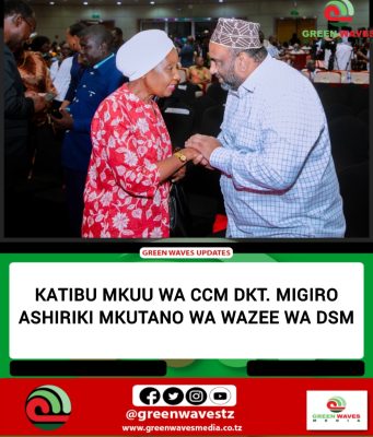 KATIBU MKUU WA CCM Dkt. MIGIRO ASHIRIKI MKUTANO WA WAZEE WA DSM