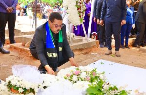 DKT. MWIGULU ASHIRIKI MAZISHI YA MHE. JENISTA MHAGAMA.