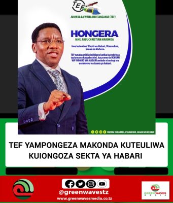 TFF YAMPONGEZA MAKONDA KUTEULIWA KUIONGOZA SEKTA YA HABARI