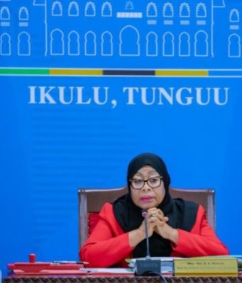 RAIS SAMIA AONGOZA KIKAO CHA BARAZA LA MAWAZIRI ZANZIBAR