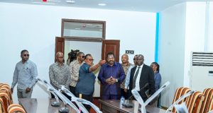 MAKAMU WA RAIS AKAGUA MAENDELEO YA UKARABATI WA JENGO LA OFISI YA MAKAMU WA RAIS