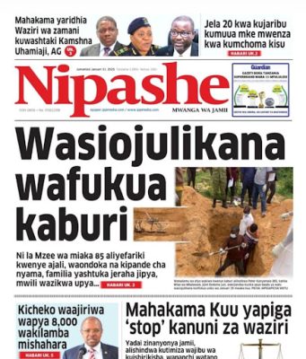 HAYA HAPA MAGAZETI YA LEO JUMAMOSI JANUARI 31,2026.