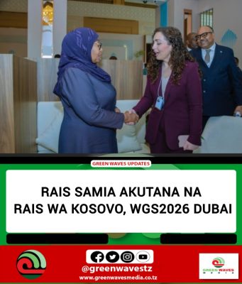 RAIS SAMIA AKUTANA NA RAIS WA KOSOVO, WGS2026 DUBAI